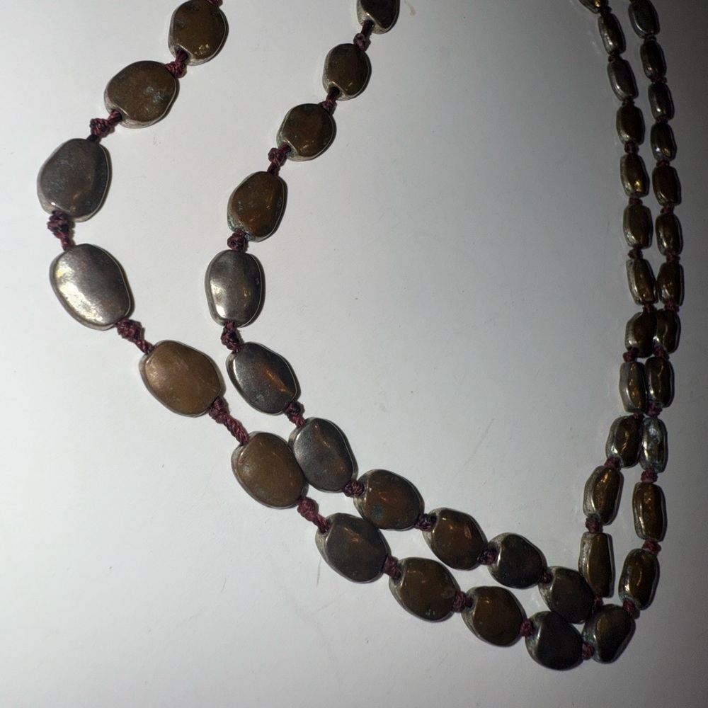 Elegant Brown Beaded Necklace